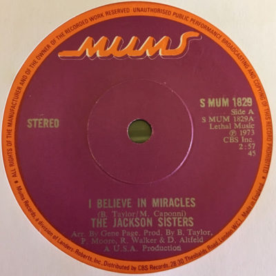 Jackson Sisters - I believe in miracles